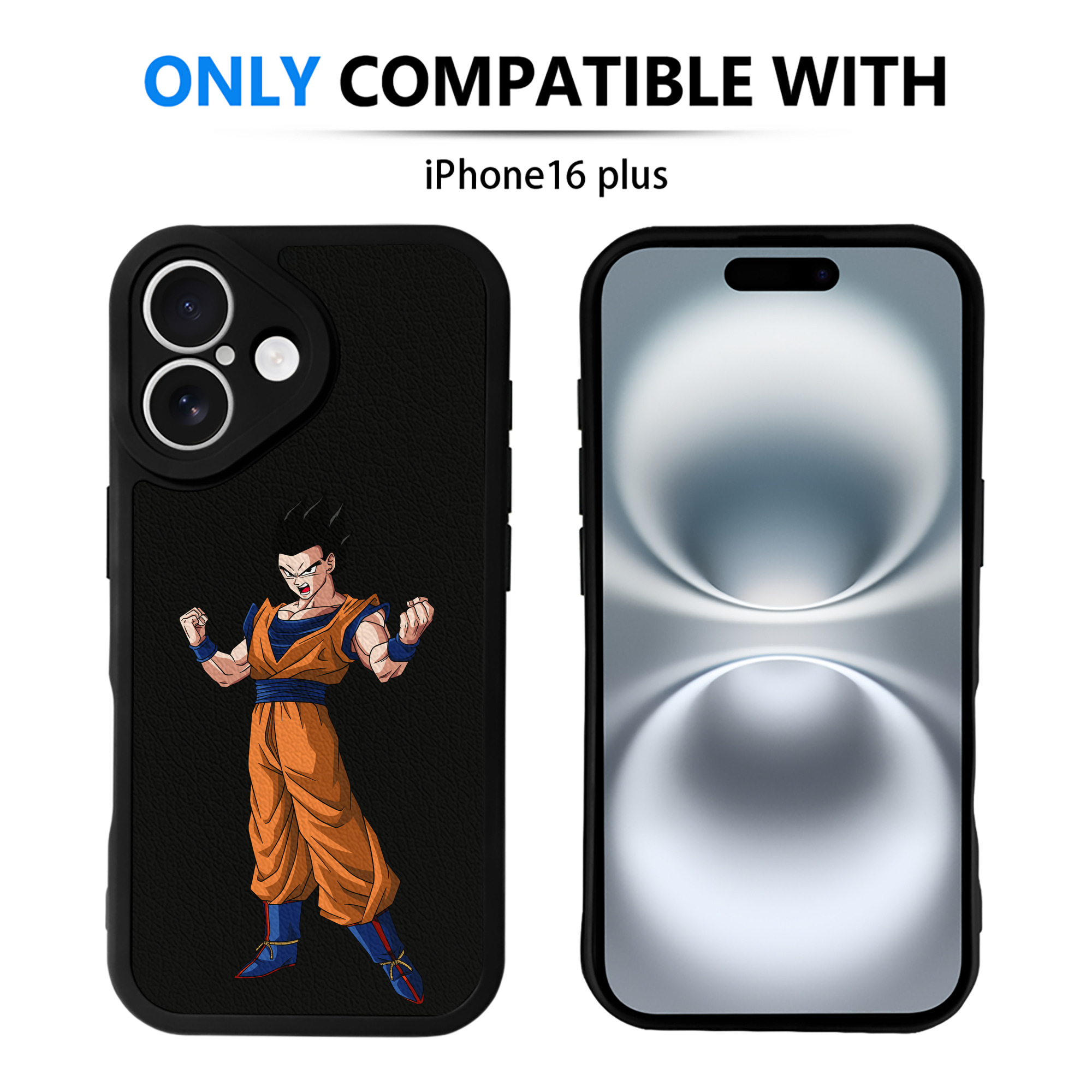 （画像用） ドラゴンボール 孫 悟飯（そんごはん）DRAGON BALL Son Gohan 【iPhone 16シリーズ対応】シリコンスマホケース（レザー調） 材質：シリコン